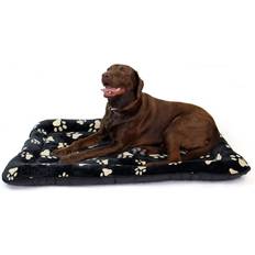 Easipet 48 inch Dog Bed for Crate in Fur with pawprint design