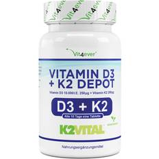 Vit4ever Vitamin d3 10.000 i.e. + vitamin k2 200mcg 100