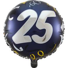 Party Latex Balloons Folienballon 25 schwarz-gold 45cm Partydeko