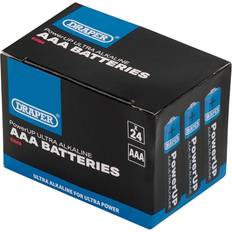 Draper PowerUP Ultra Alkaline AAA Batteries Pack of 24