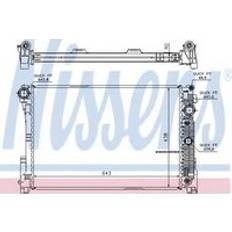 Heizkörper Nissens Coolant 67101 MERCEDES-BENZ C-SERIES W204 2007 C280 3.0