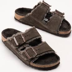 Birkenstock Arizona Shearling Sandals - Mocha