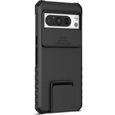 Google Pixel 8 Pro Mobilfodral MAULUND Google Pixel 8 Pro Tåligt Skal m. Stativfunktion & Cam Slider Svart