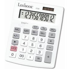 Calculatrices Lexibook C129 12-Digit Desk Calculator, weiß