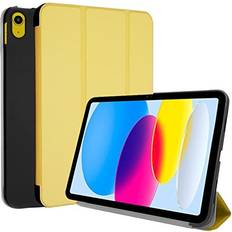 TechGear Yellow iPad 10th Generation 10.9" Smart Case Slim Smart Case Tri-fold Stand