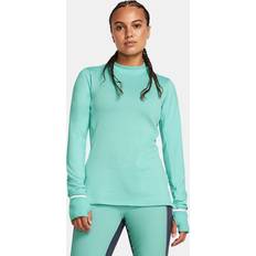 Turquoise Jumpers Under Armour Qualifier Cold Running Tops Women Light Blue, light_blue