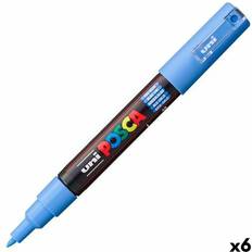 Posca Felt-tip pens PC-1M Sky blue 6 Units