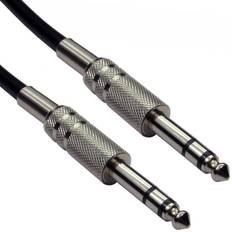 Loops 15M Pro 6.35mm 1/4" Stereo Jack Plug To Plug Cable Amp Trs Lead