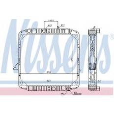 Heizkörper Nissens 62563 Radiator engine cooling