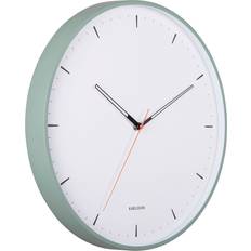 Accessoires d'intérieur Karlsson Métalique KA5940GR - Vert - 40 cm Horloge murale