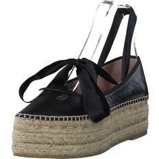 Marc Jacobs Skor Marc Jacobs The Mouse Platform Espadrille Black Beige