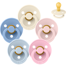 Bibs Rund Colour Napp Sampackning 5 st Stl 1 The Babyshower Collection