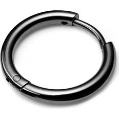 Lucléon Hoop Ørering Sort Stål