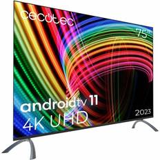 Cecotec Televisor Led A3 Series ALU30075 75'' 4K UHD Led Android TV 11 Frameless