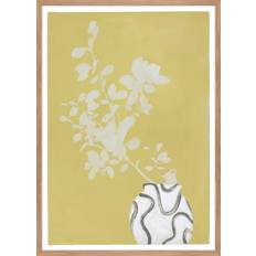 Beige - Eg Plakater Malerifabrikken Billede Vanilla Yellow Eg Ramme Gul Plakat