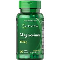 Puritan's Pride Vitaminer & Kosttilskud Puritan's Pride Magnesium 250 mg 100 Tabletter 100 stk