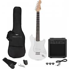 3 4 electric guitar Gear4music VISIONSTRING 3/4 Electric Guitar Pack, White