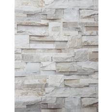 Grey brick effect wallpaper 3D Slate Stone Brick Effect Wallpaper Grey Beige Realistic Textured Vintage