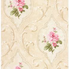 Wallpapers SK Filson Beige & Pink Floral DE41444