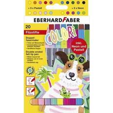 Pinselstifte Faber-Castell EberhardFaber, Malstifte, Fasermaler Colori 20 Stück, Mehrfarbig Mehrfarbig