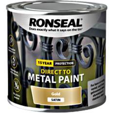 Gold Paint Ronseal Direct To Satin Metal Paint Gold