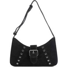 Núnoo Suede Apollo Rivet Shoulder bag black