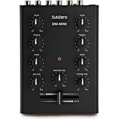 DJ Mixers SubZero 2 Channel Mini DJ Mixer