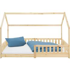 ML Design Børneseng faldsikring Børneseng Naturlig seng Træseng 200x90cm