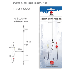 Surfcasting-Rig DEGA-SURF Pro 12 Forfang