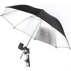 83cm 33in Studio Photo Strobe Flash Light Reflector Black Silver Umbrella Black/Grey/Multicolour