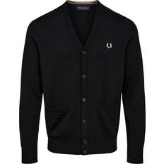 Fred Perry Cardigans Fred Perry Classic Cardigan Black 1 Men's Clothing Black