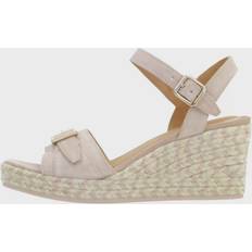 Rosa Espadrilles Geox PANAREA Espadrille Wedge Sandal, Nude