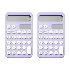 Calculators Spactz Basic Calculator 12 Digit Pocket Calculators Desktop Purple