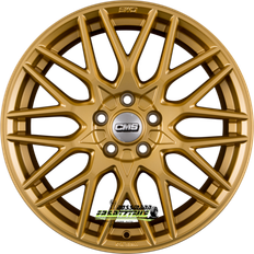 17" - 5/108 - 8" Autofelgen CMS 4x c25 complete gold gloss 7.5x18 et51 - lk5/108 ml63.4 felge alu Gold