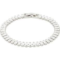 Rue Baguette Crystal Bracelet - Silver