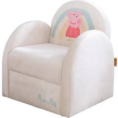 Beige Mobiliers Assis Roba Children's Armchair Peppa Pig with Armrests