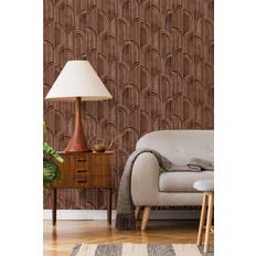 Wallpapers Sublime Modella Walnut Brown Wood Wallpaper