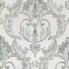 Wallpapers Debona Perla Damask Grey Wallpaper 9091