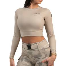 Gavelo Cropped Longsleeve, Sand Dune