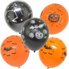 Halloween Balloons Shatchi 48Pcs Halloween Printed Latex Balloons Spooky Party Supplies Trick Treat Fun 12"