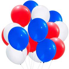 White Balloons 12 Balloons Red White Blue Kings Coronation Celebration Party Balloon