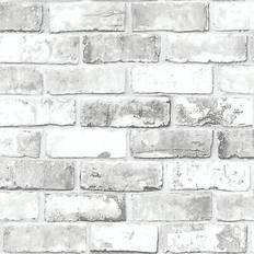 Wallpapers Debona Brick Effect Wallpaper White 6751