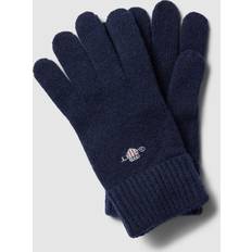 Gant Women Accessories Gant Shield Wool Gloves MARINE