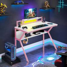 Gaming accessories Neo Ergonomic 2 Tier Gaming Computer Office Desk - Pink