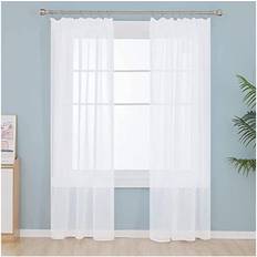 Net Curtains Pencil Pleat Voile Super Soft Sheer