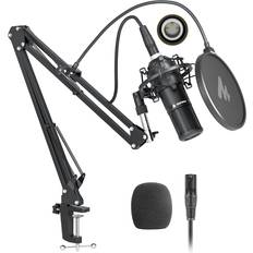 Prosound XLR Professional Vocal Studio Cardioid Microphone with Boom Arm & Pop Filter