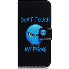 Google Pixel 8 Covers med kortholder MAULUND Google Pixel 8 Læder m. Pung & Print "Don't Touch My Phone"
