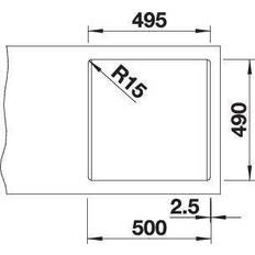 1.5 Éviers d'angle Blanco Pleon Évier De Cuisine 527317 5 Gris Volcan Mat