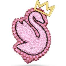 Swarovski Brooches Swarovski Pop Swan brooch, Swan, Pink, Gold-tone plated