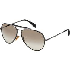 David Beckham Unisex Sunglasses David Beckham Brown Gradient Pilot Men DB 7003/S 0KJ1/HA
